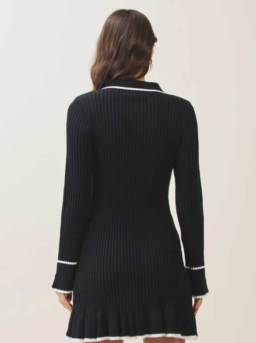 Black & Ivory Charm Dress