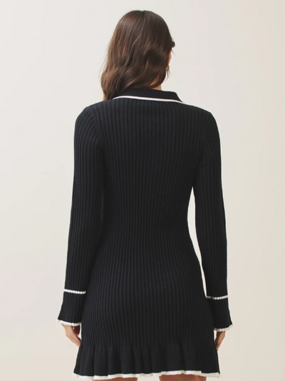 Black & Ivory Charm Dress